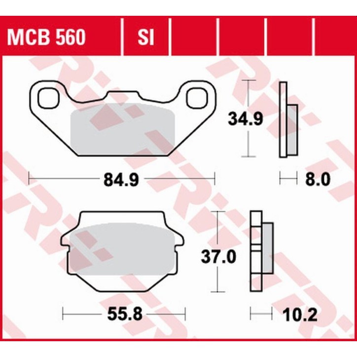 ZF TRW klocki hamulcowe MCB560SI