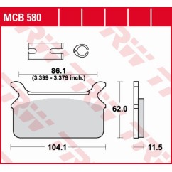 ZF TRW klocki hamulcowe MCB580