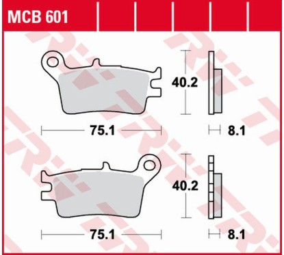 ZF TRW klocki hamulcowe MCB601