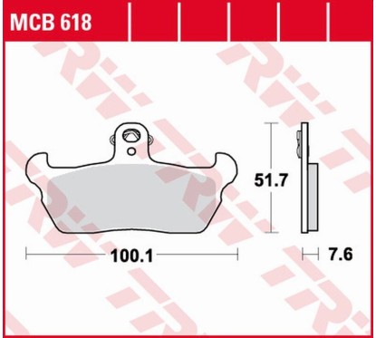 ZF TRW klocki hamulcowe MCB618