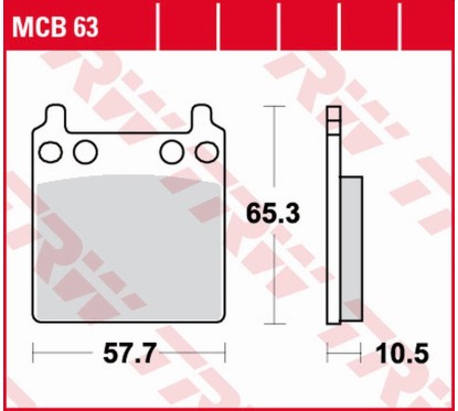 ZF TRW klocki hamulcowe MCB63