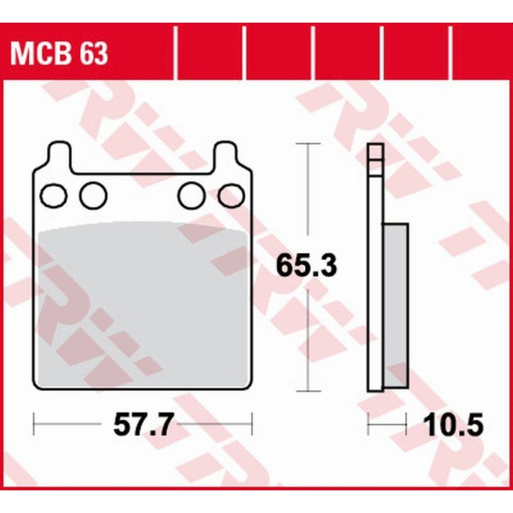 ZF TRW klocki hamulcowe MCB63