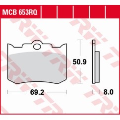ZF TRW klocki hamulcowe MCB653RQ
