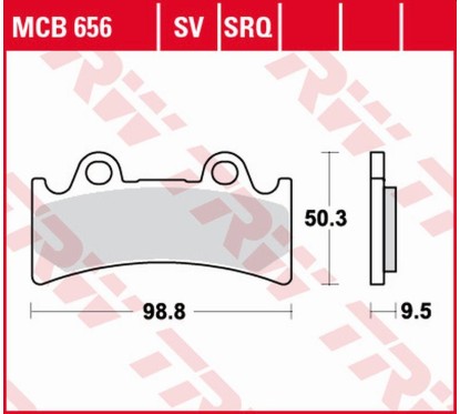 ZF TRW klocki hamulcowe MCB656SV