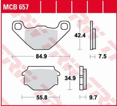 ZF TRW klocki hamulcowe MCB657