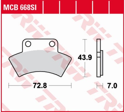 ZF TRW klocki hamulcowe MCB668SI