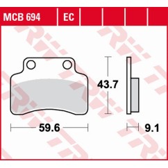 ZF TRW klocki hamulcowe MCB694