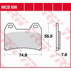 ZF TRW klocki hamulcowe MCB698