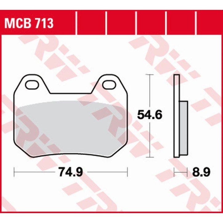 ZF TRW klocki hamulcowe MCB713