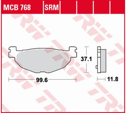 ZF TRW klocki hamulcowe MCB768