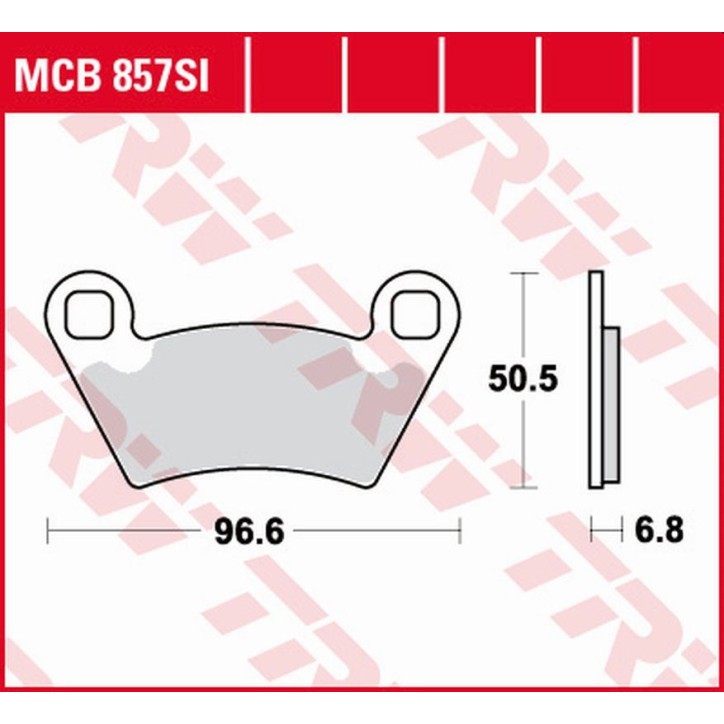 ZF TRW klocki hamulcowe MCB857SI