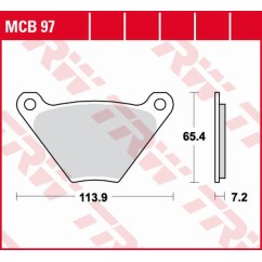 ZF TRW klocki hamulcowe MCB97