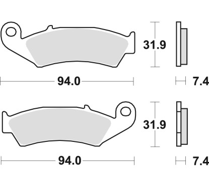 ZF TRW klocki hamulcowe MCB574SI