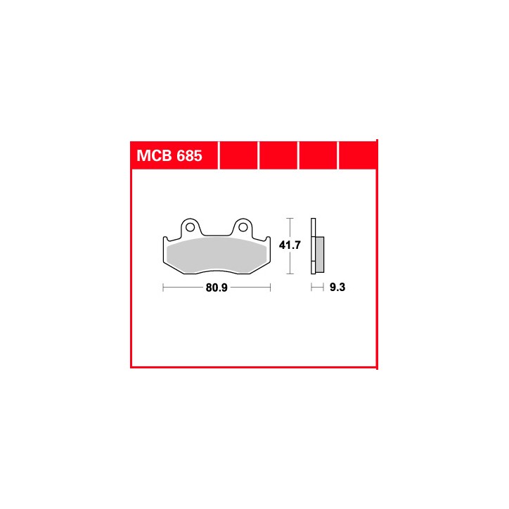 ZF TRW klocki hamulcowe MCB685