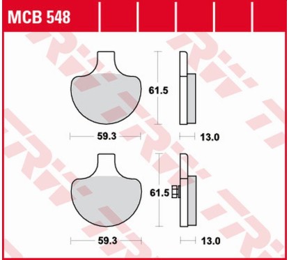 ZF TRW klocki hamulcowe MCB548