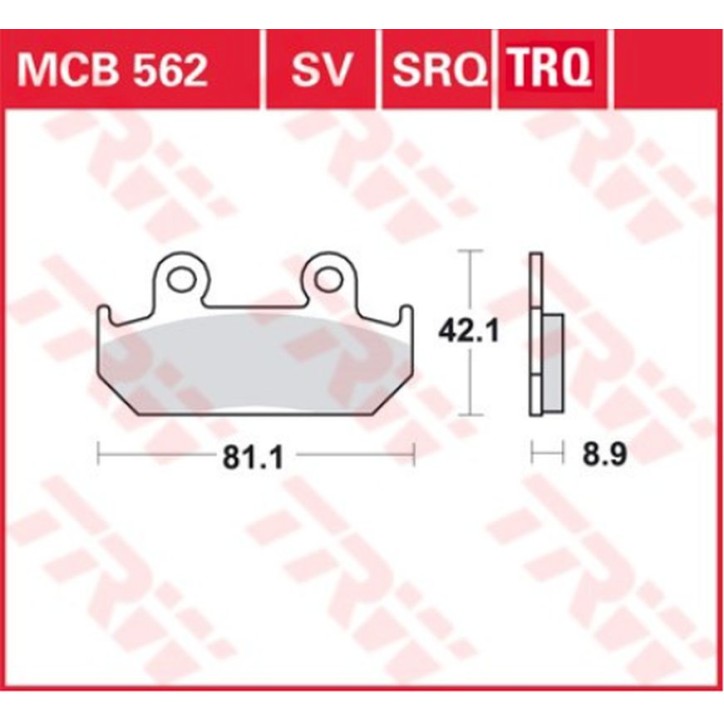 ZF TRW klocki hamulcowe MCB562TRQ