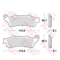 ZF TRW klocki hamulcowe MCB704SV
