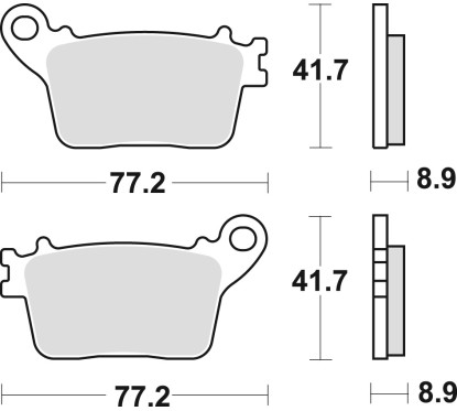 ZF TRW klocki hamulcowe MCB784SH