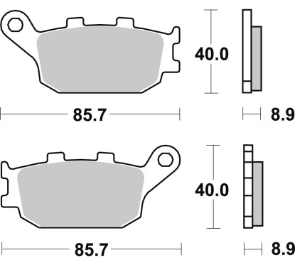 ZF TRW klocki hamulcowe MCB634