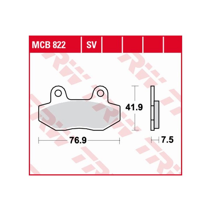 ZF TRW klocki hamulcowe MCB822