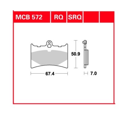 ZF TRW klocki hamulcowe MCB572