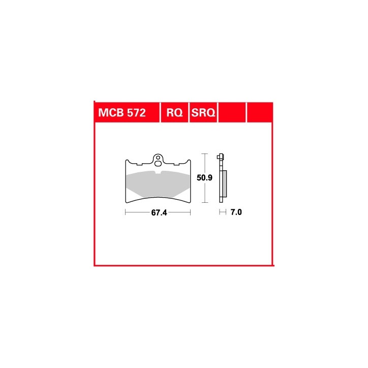 ZF TRW klocki hamulcowe MCB572