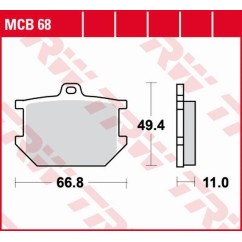 ZF TRW klocki hamulcowe MCB68