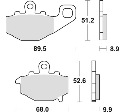 ZF TRW klocki hamulcowe MCB662