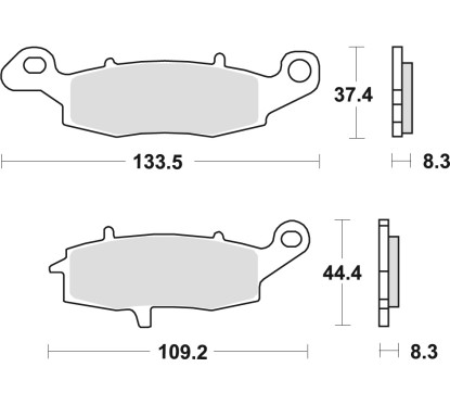 ZF TRW klocki hamulcowe MCB681SV