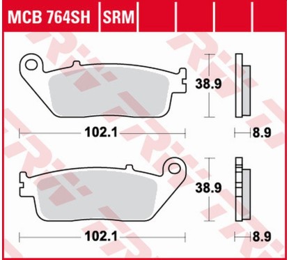 ZF TRW klocki hamulcowe MCB764SRM
