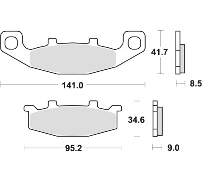ZF TRW klocki hamulcowe MCB569