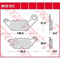 ZF TRW klocki hamulcowe MCB812