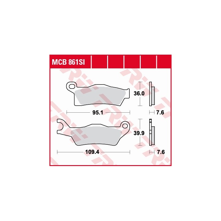 ZF TRW klocki hamulcowe MCB861SI