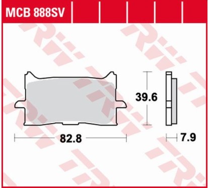 ZF TRW klocki hamulcowe MCB888SV