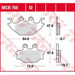 ZF TRW klocki hamulcowe MCB760