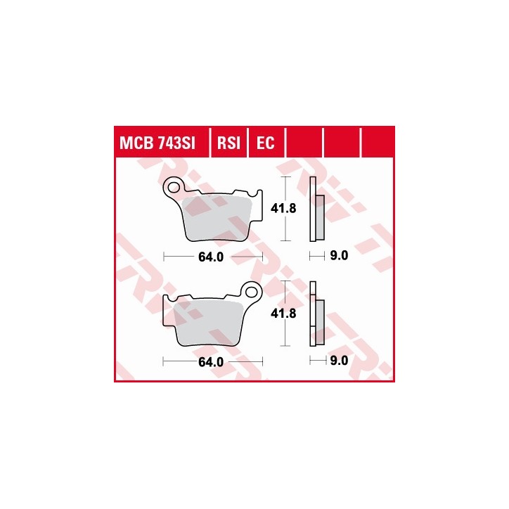 ZF TRW klocki hamulcowe MCB743EC