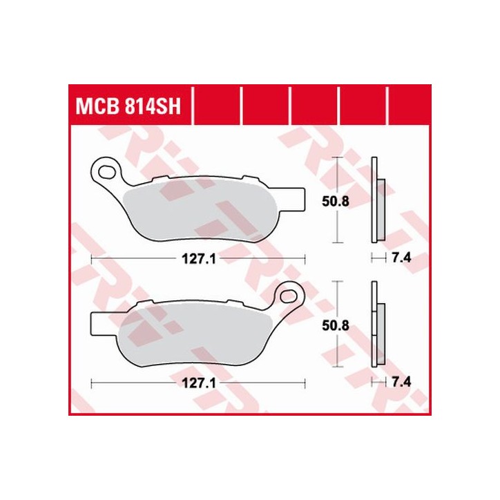 ZF TRW klocki hamulcowe MCB814SH