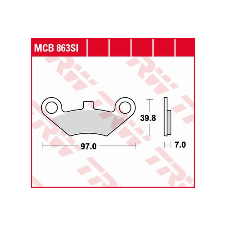 ZF TRW klocki hamulcowe MCB863SI