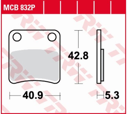 ZF TRW klocki hamulcowe MCB832P