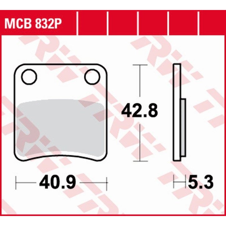 ZF TRW klocki hamulcowe MCB832P