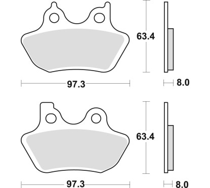 ZF TRW klocki hamulcowe MCB777SV