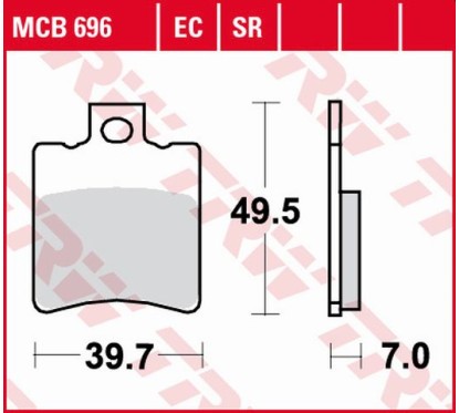 ZF TRW klocki hamulcowe MCB696EC