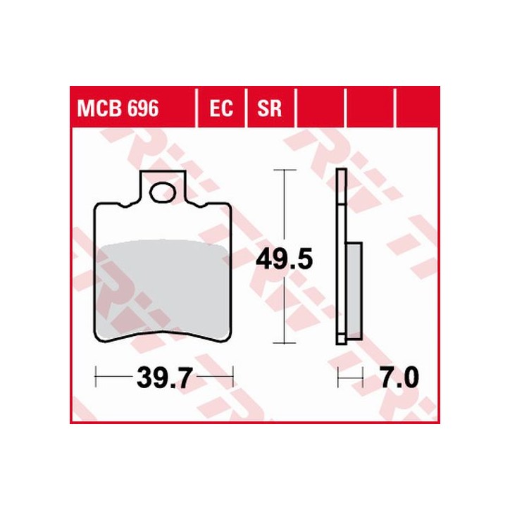 ZF TRW klocki hamulcowe MCB696EC