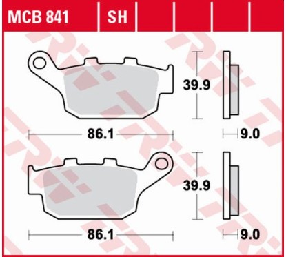 ZF TRW klocki hamulcowe MCB841