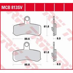 ZF TRW klocki hamulcowe MCB813SV