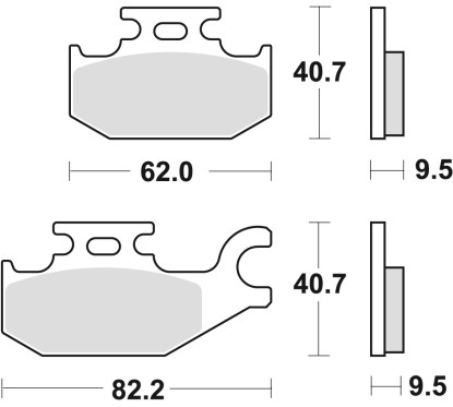 ZF TRW klocki hamulcowe MCB724SI