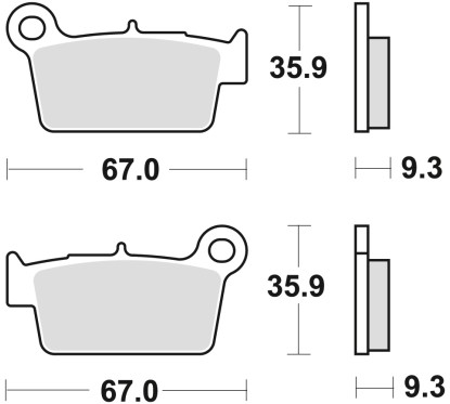 ZF TRW klocki hamulcowe MCB739RSI