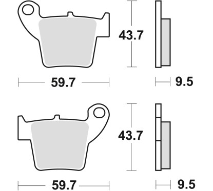 ZF TRW klocki hamulcowe MCB730SI