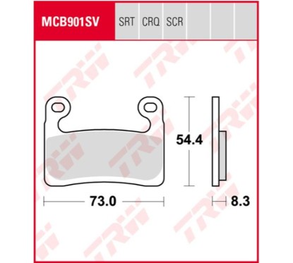 ZF TRW klocki hamulcowe MCB901SV