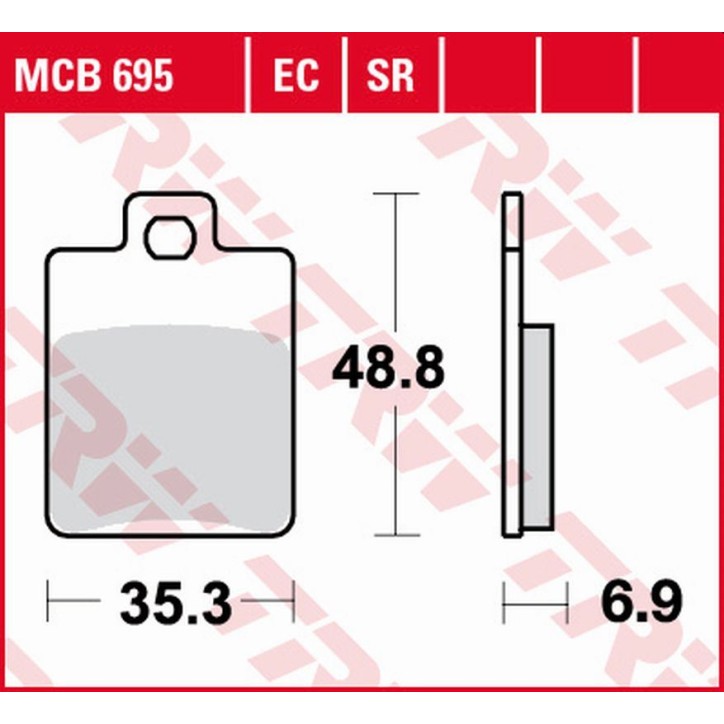ZF TRW klocki hamulcowe MCB695EC